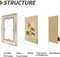 5x7 Picture Frame White Green Gold Set of 3, Vintage Antique Retro Photo Frame Desk(White&Green)7"L x 5"W